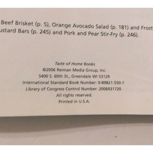 Taste Of Home Prize Winning Recipes Cookbook 2006 Hardcover 438 Recipes - Picture 3 of 8